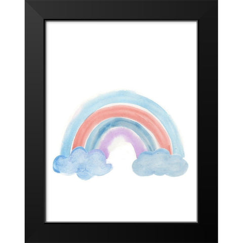 Happy Rainbow  Black Modern Wood Framed Art Print by PI Juvenile