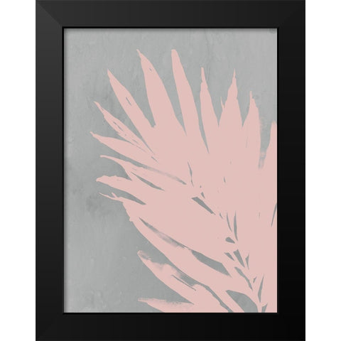 Pink Fan Black Modern Wood Framed Art Print by PI Juvenile