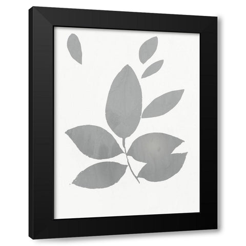 Grey Foliage  Black Modern Wood Framed Art Print by PI Juvenile