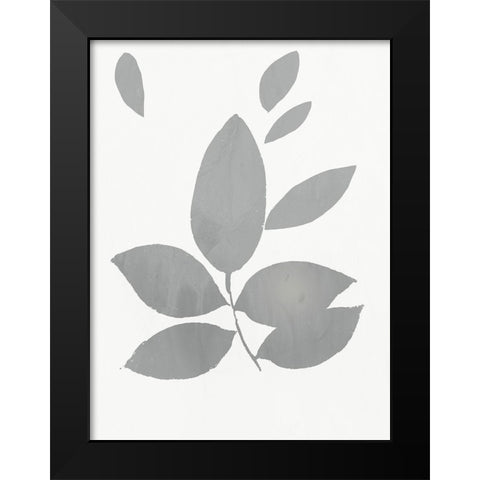 Grey Foliage  Black Modern Wood Framed Art Print by PI Juvenile