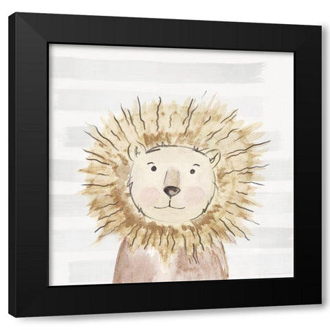 Little Lion I  Black Modern Wood Framed Art Print by PI Juvenile