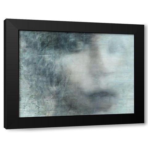 Untitled II Black Modern Wood Framed Art Print with Double Matting by Biernot, Tadeusz