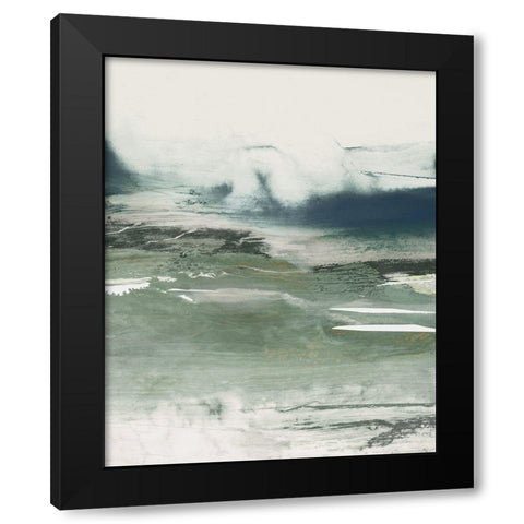 Emerald Daze II  Black Modern Wood Framed Art Print by PI Studio