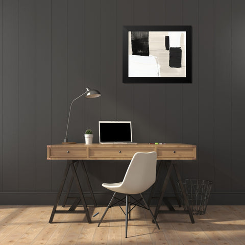 Checkmate I Black Modern Wood Framed Art Print by PI StudioÂ 
