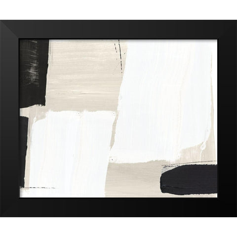 Checkmate II Black Modern Wood Framed Art Print by PI StudioÂ 