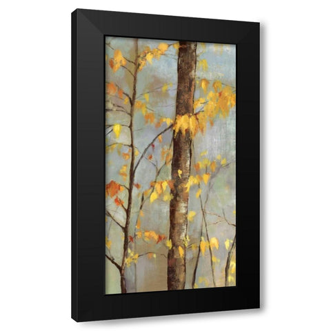 Golden Branches II  Black Modern Wood Framed Art Print by Pearce, Allison