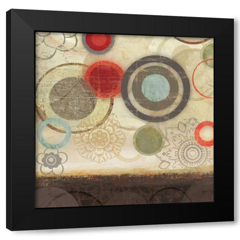 Colourful Elements I Black Modern Wood Framed Art Print by Pearce, Allison