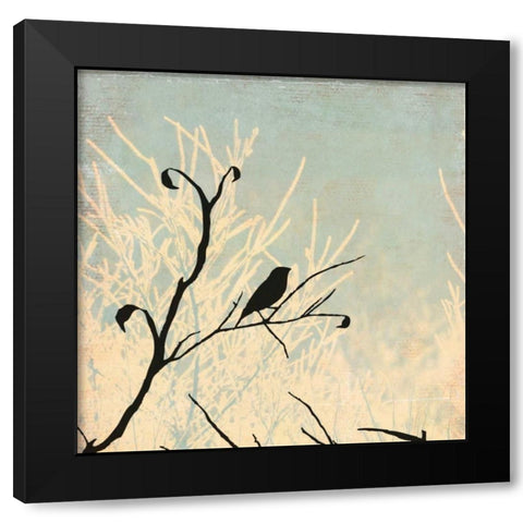 Sitting Black Modern Wood Framed Art Print by Pearce, Allison