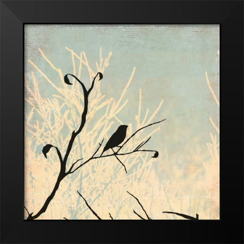 Sitting Black Modern Wood Framed Art Print by Pearce, Allison