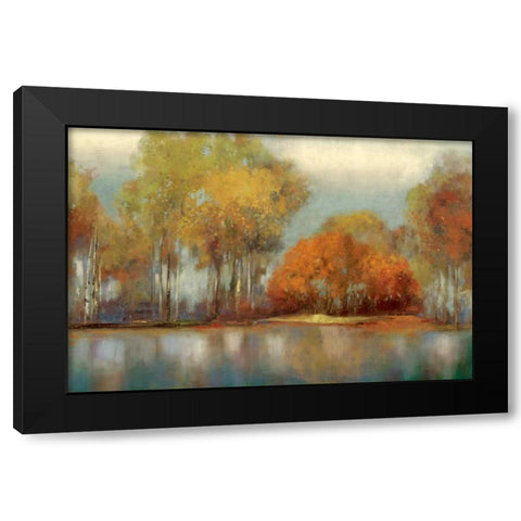 Reflections Black Modern Wood Framed Art Print by Pearce, Allison
