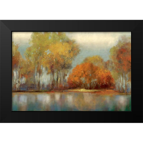 Reflections Black Modern Wood Framed Art Print by Pearce, Allison
