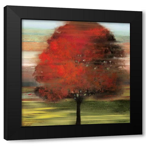 Flow Trees I - Mini Black Modern Wood Framed Art Print with Double Matting by Pearce, Allison