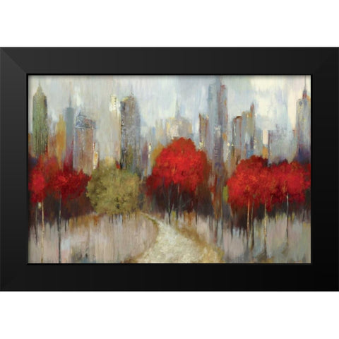 Downtown Black Modern Wood Framed Art Print by Pearce, Allison
