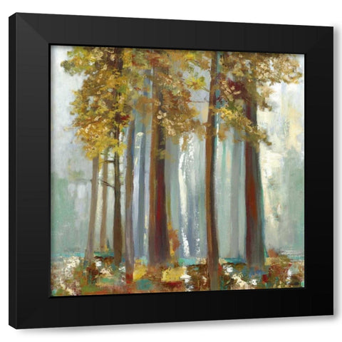 Upon the Leaves II - Mini Black Modern Wood Framed Art Print by Pearce, Allison