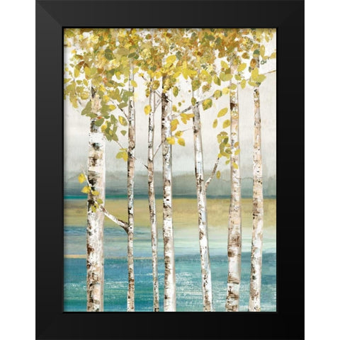 Down by the River I Black Modern Wood Framed Art Print by Pearce, Allison