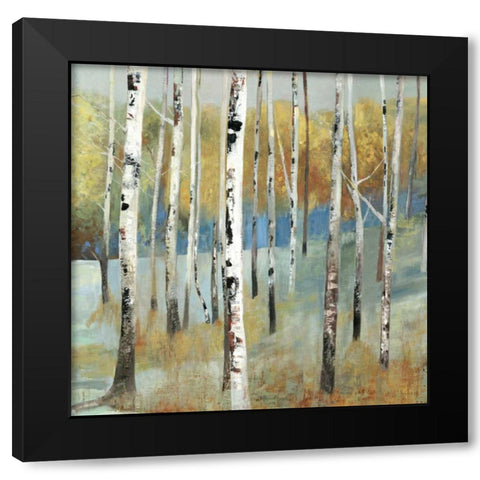 On the Hill Black Modern Wood Framed Art Print by Pearce, Allison