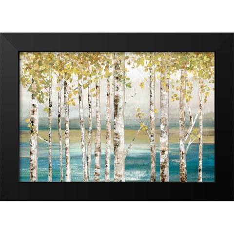 Down by the River Black Modern Wood Framed Art Print by Pearce, Allison