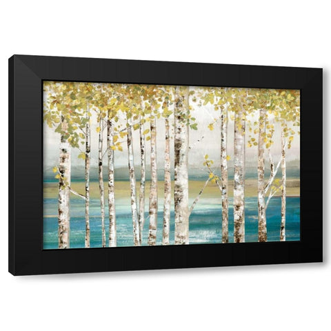 Down to the River Black Modern Wood Framed Art Print with Double Matting by Pearce, Allison