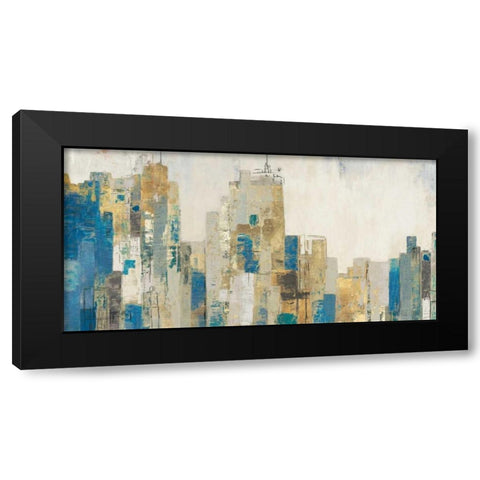 Wide City Blues Black Modern Wood Framed Art Print by Pearce, Allison