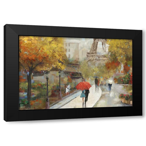Parisian Avenue Black Modern Wood Framed Art Print by Pearce, Allison