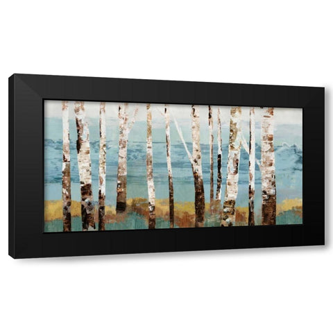 Birch Reflection Black Modern Wood Framed Art Print by Pearce, Allison