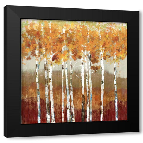 Golden Landscape Black Modern Wood Framed Art Print with Double Matting by Pearce, Allison