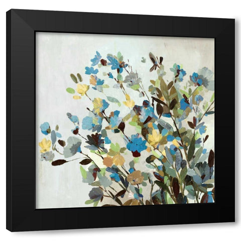 Spring Flowers Black Modern Wood Framed Art Print with Double Matting by Pearce, Allison
