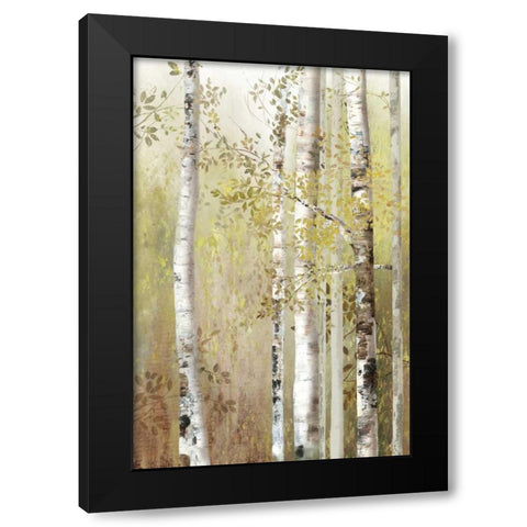Serenity Birch Black Modern Wood Framed Art Print with Double Matting by Pearce, Allison