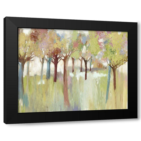 Colourful Forest Black Modern Wood Framed Art Print with Double Matting by Pearce, Allison