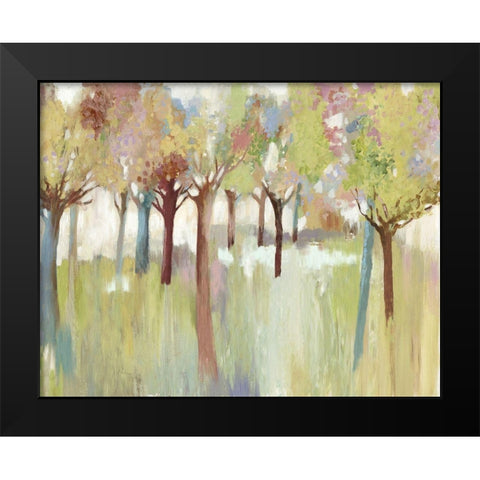 Colourful Forest Black Modern Wood Framed Art Print by Pearce, Allison