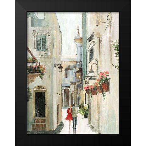 Parisian Walkthrough  Black Modern Wood Framed Art Print by Pearce, Allison