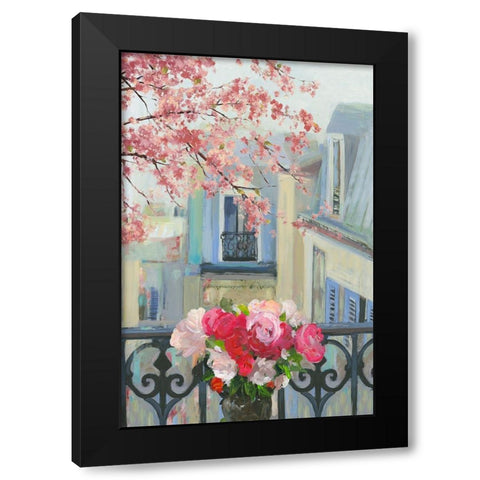 Paris in the Spring II Black Modern Wood Framed Art Print by Pearce, Allison