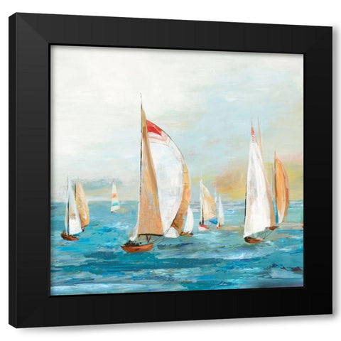 Sleepless Black Modern Wood Framed Art Print with Double Matting by Pearce, Allison