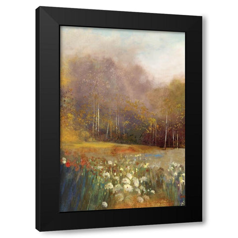 High Gardens I  Black Modern Wood Framed Art Print with Double Matting by Pearce, Allison