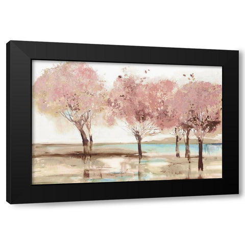 Spring Transition Black Modern Wood Framed Art Print by Pearce, Allison