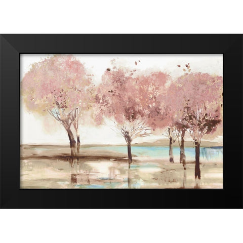 Spring Transition Black Modern Wood Framed Art Print by Pearce, Allison