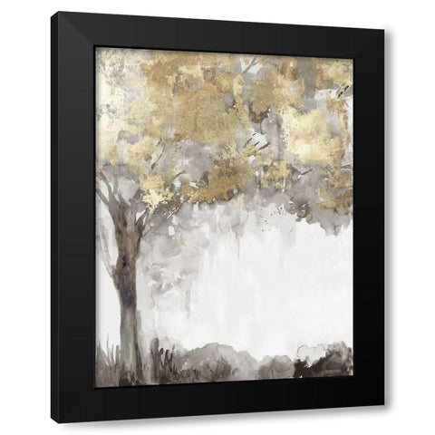 Gold Again Black Modern Wood Framed Art Print with Double Matting by Pearce, Allison