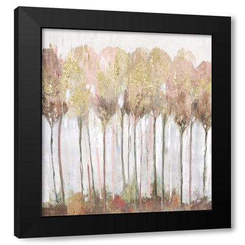 Tune of the Trees Blush Black Modern Wood Framed Art Print by Pearce, Allison