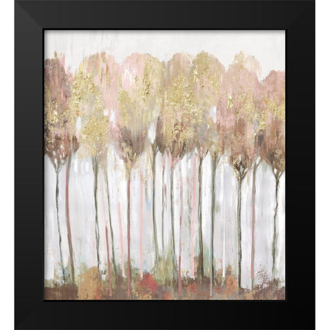 Tune of the Trees Blush Black Modern Wood Framed Art Print by Pearce, Allison