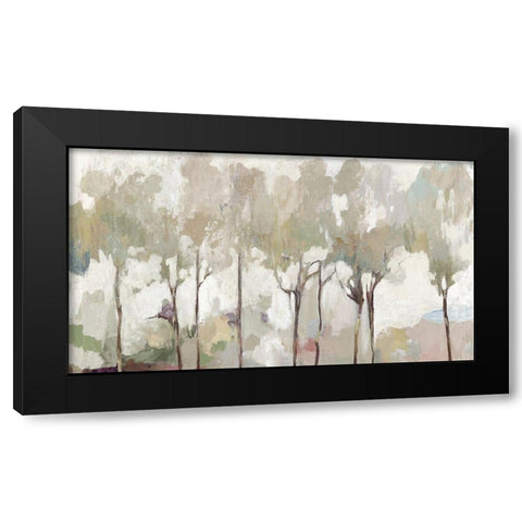 Soft Pastel Forest Black Modern Wood Framed Art Print with Double Matting by Pearce, Allison