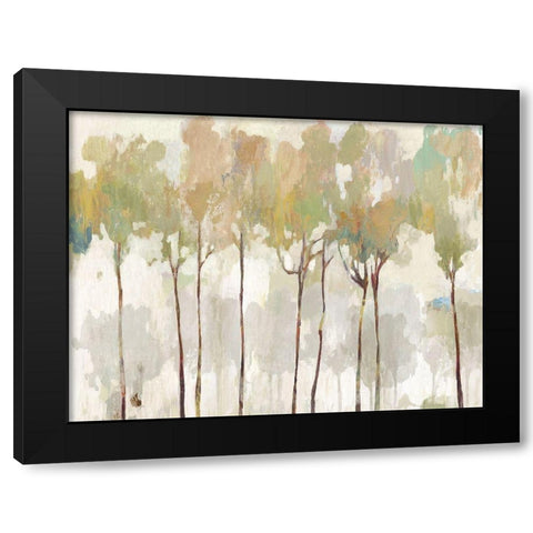 Vanishing Night Black Modern Wood Framed Art Print with Double Matting by Pearce, Allison