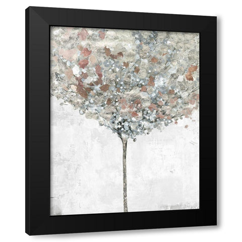 Silver Song Black Modern Wood Framed Art Print with Double Matting by Pearce, Allison