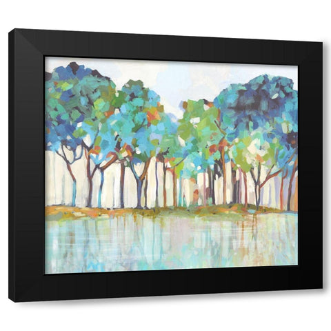 On That Side of Dream Black Modern Wood Framed Art Print with Double Matting by Pearce, Allison