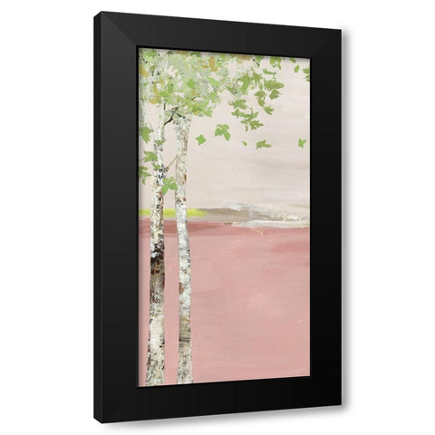 Blush Infinity I Black Modern Wood Framed Art Print with Double Matting by Pearce, Allison