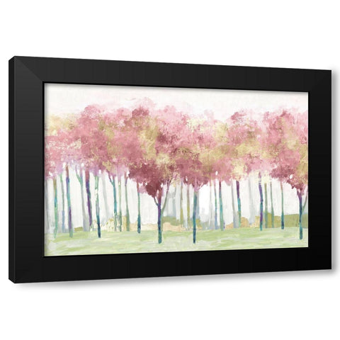 Blush Visions Black Modern Wood Framed Art Print by Pearce, Allison