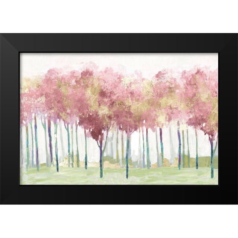 Blush Visions Black Modern Wood Framed Art Print by Pearce, Allison