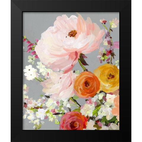 Flower Story II Black Modern Wood Framed Art Print by Pearce, Allison