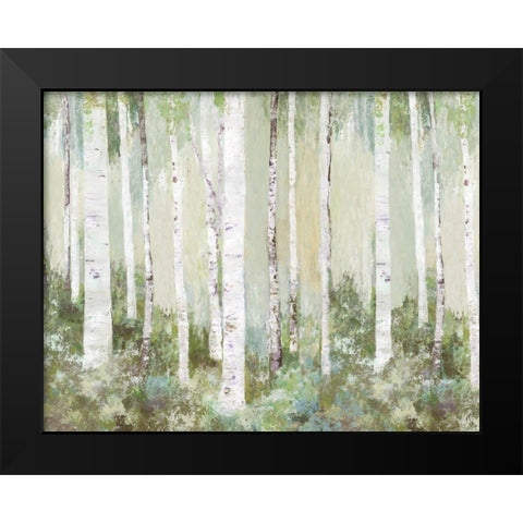 Tranquil Forest Black Modern Wood Framed Art Print by Pearce, Allison