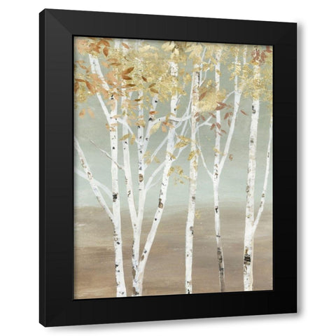Golden Birch Black Modern Wood Framed Art Print by Pearce, Allison