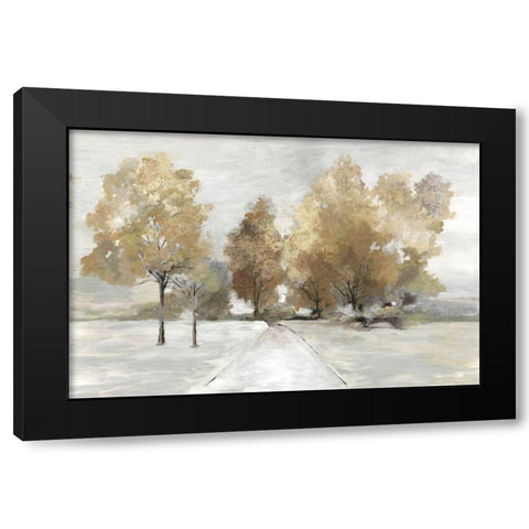 Trail Under the Trees Black Modern Wood Framed Art Print with Double Matting by Pearce, Allison